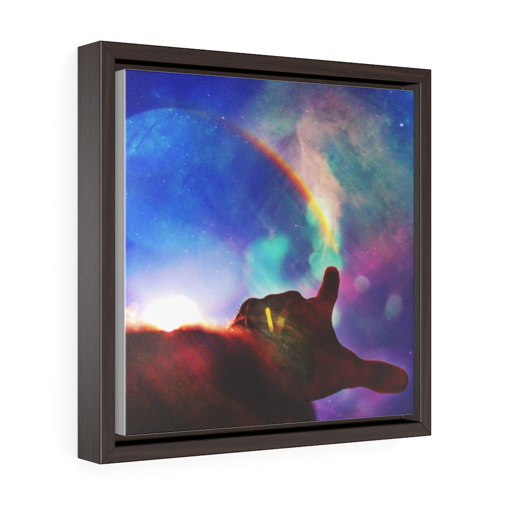 The Story of Our Existence • Square Framed Premium Gallery Wrap Canvas