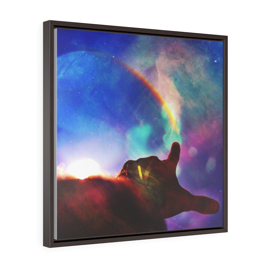 The Story of Our Existence • Square Framed Premium Gallery Wrap Canvas