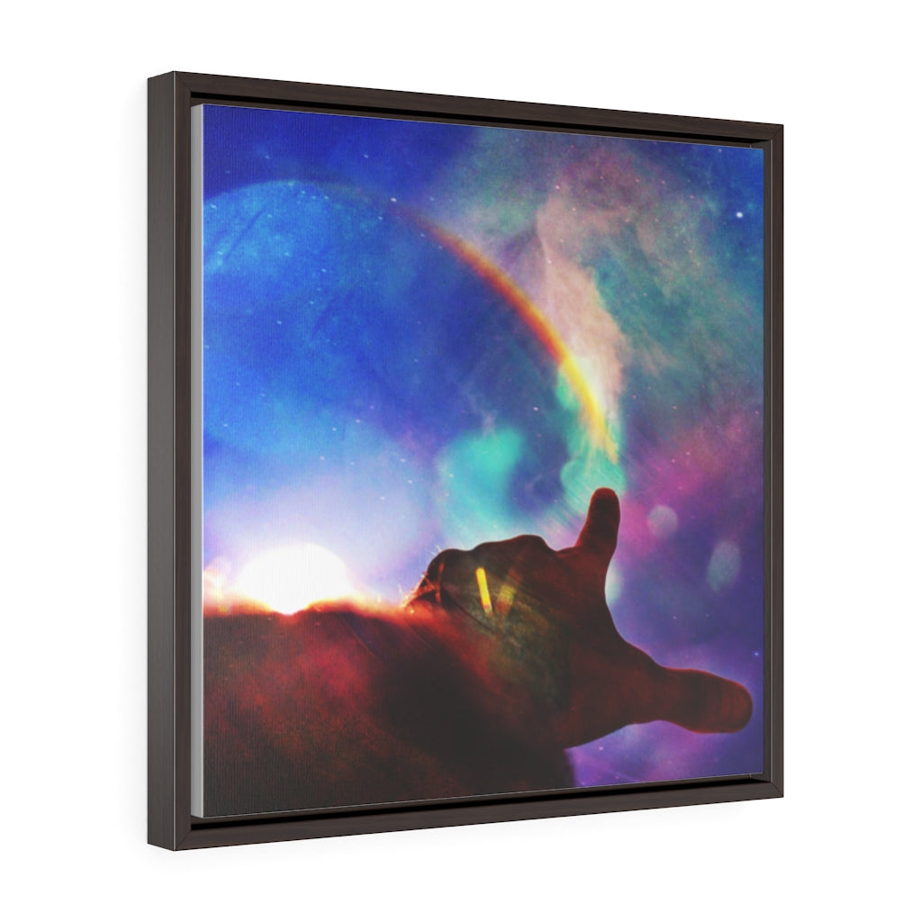 The Story of Our Existence • Square Framed Premium Gallery Wrap Canvas